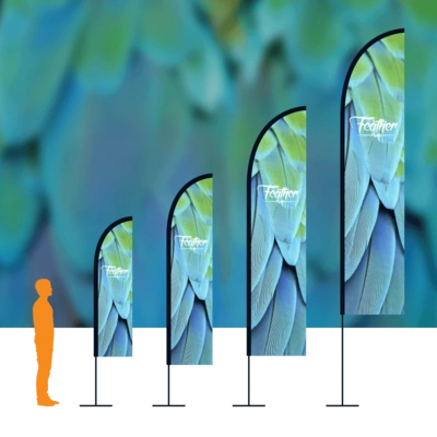 Feather product image with background