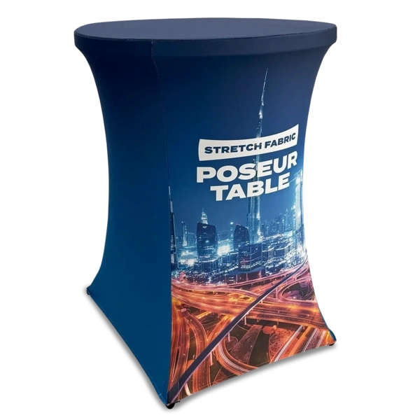 Stretch Fabric Poseur Table - Hero