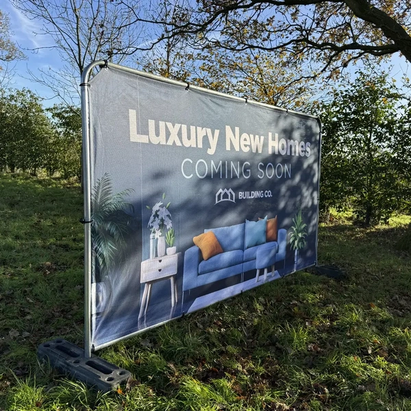 Heras Fencing Banners - AirMesh