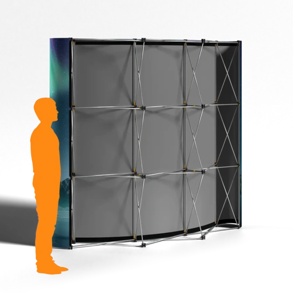 Traditional - Pop - Up - Lite - Curved - 3x3 3